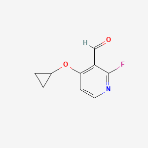 4-Cyclopropoxy-2-fluoronicotinaldehyde