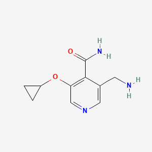 3-(Aminomethyl)-5-cyclopropoxyisonicotinamide