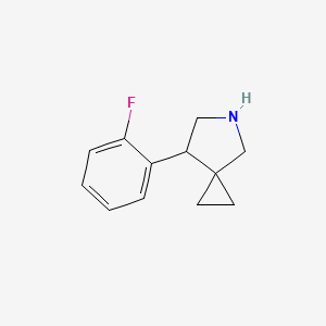 molecular formula C12H14FN B1480537 7-(2-Fluorophenyl)-5-azaspiro[2.4]heptane CAS No. 2097996-37-5