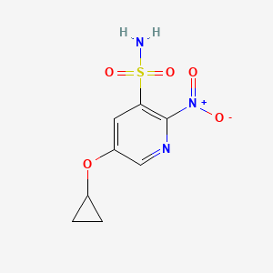 5-Cyclopropoxy-2-nitropyridine-3-sulfonamide