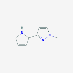 1H-Pyrazole, 3-(2,5-dihydro-1H-pyrrol-2-yl)-1-methyl-