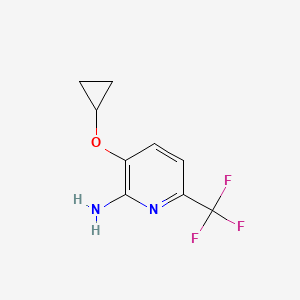 molecular formula C9H9F3N2O B14805430 3-Cyclopropoxy-6-(trifluoromethyl)pyridin-2-amine 