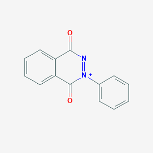 molecular formula C14H9N2O2+ B14805435 2-Phenylphthalazin-2-ium-1,4-dione 