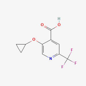 5-Cyclopropoxy-2-(trifluoromethyl)isonicotinic acid