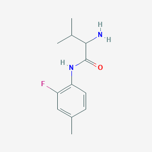 2-amino-N-(2-fluoro-4-methylphenyl)-3-methylbutanamide