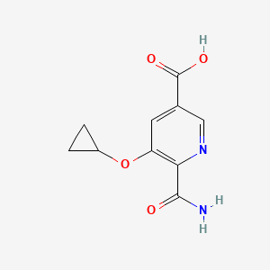 6-Carbamoyl-5-cyclopropoxynicotinic acid