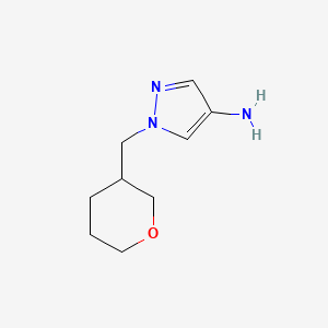 1-((tetrahydro-2H-pyran-3-yl)methyl)-1H-pyrazol-4-amine