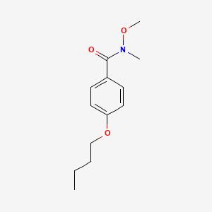 molecular formula C13H19NO3 B14805525 4-butoxy-N-methoxy-N-methylbenzamide 