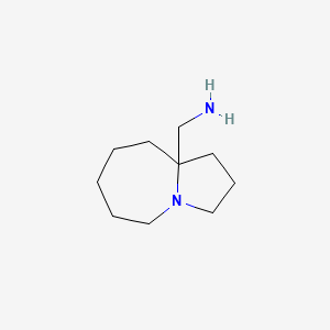 (hexahydro-1H-pyrrolo[1,2-a]azepin-9a(5H)-yl)methanamine