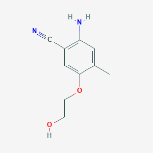 Benzonitrile, 2-amino-5-(2-hydroxyethoxy)-4-methyl-