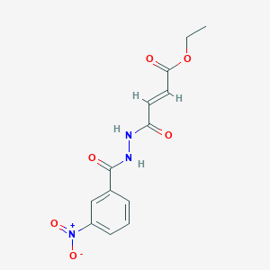 ethyl (2E)-4-{2-[(3-nitrophenyl)carbonyl]hydrazinyl}-4-oxobut-2-enoate