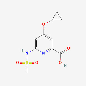 4-Cyclopropoxy-6-(methylsulfonamido)picolinic acid