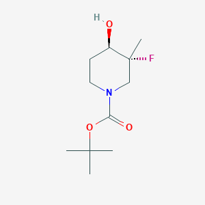 tert-Butyl (3R,4R)-3-fluoro-4-hydroxy-3-methylpiperidine-1-carboxylate