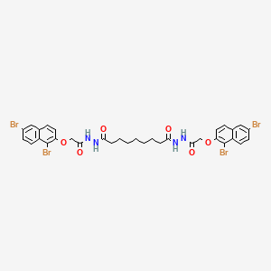 N'~1~,N'~9~-bis{[(1,6-dibromonaphthalen-2-yl)oxy]acetyl}nonanedihydrazide