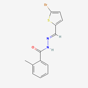 N'-[(5-bromo-2-thienyl)methylene]-2-methylbenzohydrazide