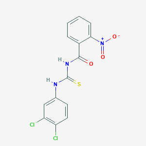 N-[(3,4-dichlorophenyl)carbamothioyl]-2-nitrobenzamide