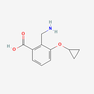 2-(Aminomethyl)-3-cyclopropoxybenzoic acid