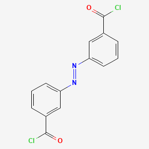 molecular formula C14H8Cl2N2O2 B14805611 Benzoyl chloride, 3,3'-azobis- CAS No. 15790-49-5