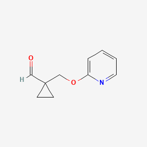1-((Pyridin-2-yloxy)methyl)cyclopropane-1-carbaldehyde