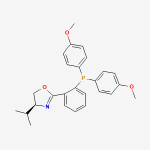 (S)-2-(2-(Bis(4-methoxyphenyl)phosphanyl)phenyl)-4-isopropyl-4,5-dihydrooxazole