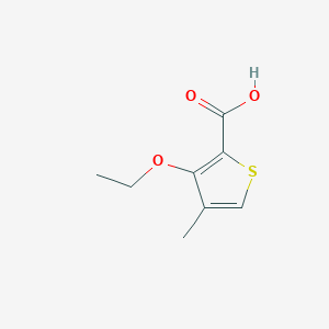 molecular formula C8H10O3S B1480566 3-Ethoxy-4-methylthiophene-2-carboxylic acid CAS No. 2091250-81-4