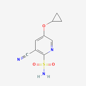 3-Cyano-5-cyclopropoxypyridine-2-sulfonamide