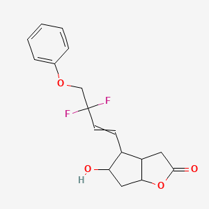 (3aR,4R,5R,6aS)-4-(3,3-difluoro-4-phenoxybut-1-enyl)-5-hydroxy-3,3a,4,5,6,6a-hexahydrocyclopenta[b]furan-2-one