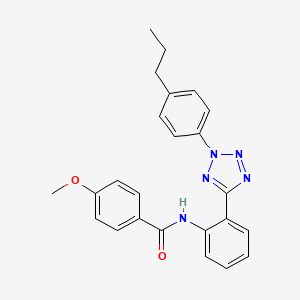 Benzamide, 4-methoxy-N-[2-[2-(4-propylphenyl)-2H-tetrazol-5-yl]phenyl]-