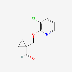 1-(((3-Chloropyridin-2-yl)oxy)methyl)cyclopropane-1-carbaldehyde