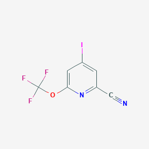 4-Iodo-6-(trifluoromethoxy)picolinonitrile