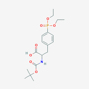 molecular formula C18H28NO7P B14805710 Boc-Ppa(Et)-OH 