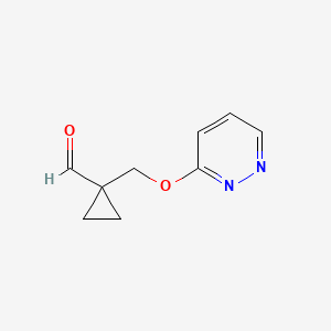 1-((Pyridazin-3-yloxy)methyl)cyclopropane-1-carbaldehyde