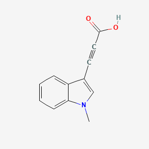 3-(1-methyl-1H-indol-3-yl)prop-2-ynoic acid