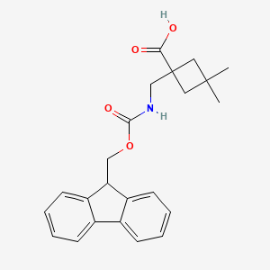 1-(((((9H-fluoren-9-yl)methoxy)carbonyl)amino)methyl)-3,3-dimethylcyclobutane-1-carboxylic acid
