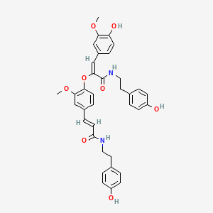 2-Propenamide, 3-(4-hydroxy-3-methoxyphenyl)-N-[2-(4-hydroxyphenyl)ethyl]-2-[4-[3-[[2-(4-hydroxyphenyl)ethyl]amino]-3-oxo-1-propenyl]-2-methoxyphenoxy]-, (Z,E)-