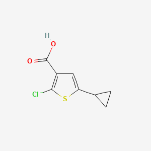 molecular formula C8H7ClO2S B1480579 2-Chloro-5-cyclopropylthiophene-3-carboxylic acid CAS No. 2090313-73-6