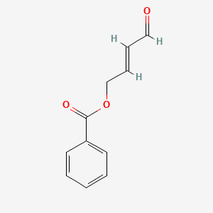 molecular formula C11H10O3 B14805794 (E)-4-Oxobut-2-en-1-yl benzoate 