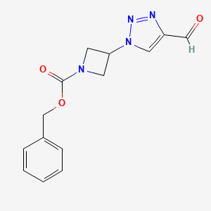 benzyl 3-(4-formyl-1H-1,2,3-triazol-1-yl)azetidine-1-carboxylate