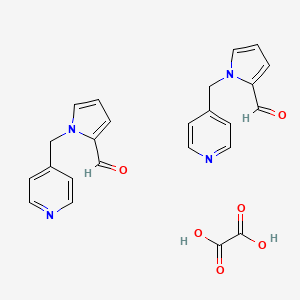 molecular formula C24H22N4O6 B14805811 oxalic acid;1-(pyridin-4-ylmethyl)pyrrole-2-carbaldehyde 