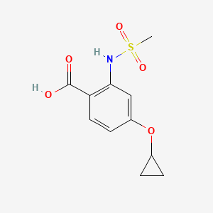 4-Cyclopropoxy-2-(methylsulfonamido)benzoic acid