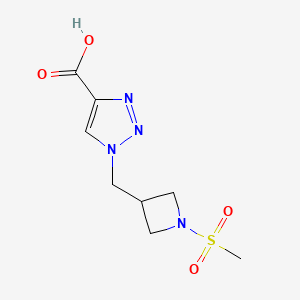 1-((1-(methylsulfonyl)azetidin-3-yl)methyl)-1H-1,2,3-triazole-4-carboxylic acid