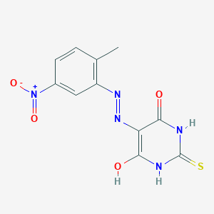 5-[2-(2-methyl-5-nitrophenyl)hydrazinylidene]-2-thioxodihydropyrimidine-4,6(1H,5H)-dione