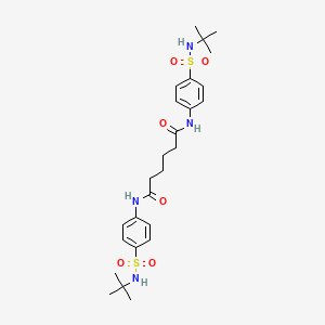 N,N'-bis[4-(tert-butylsulfamoyl)phenyl]hexanediamide