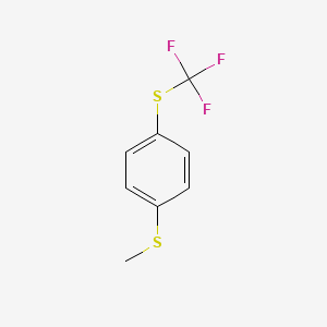 molecular formula C8H7F3S2 B14805899 [4-(Methylthio)phenyl](trifluoromethyl) sulfide CAS No. 2262-08-0