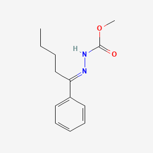 methyl (2E)-2-(1-phenylpentylidene)hydrazinecarboxylate