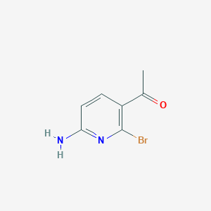 molecular formula C7H7BrN2O B14805940 1-(6-Amino-2-bromopyridin-3-yl)ethanone 