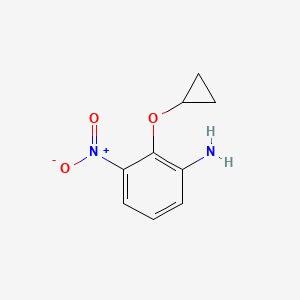 molecular formula C9H10N2O3 B14805941 2-Cyclopropoxy-3-nitroaniline 