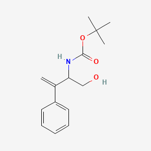 tert-butyl N-(1-hydroxy-3-phenylbut-3-en-2-yl)carbamate