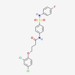 4-(2,4-dichlorophenoxy)-N-{4-[(4-fluorophenyl)sulfamoyl]phenyl}butanamide