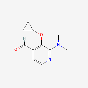 3-Cyclopropoxy-2-(dimethylamino)isonicotinaldehyde